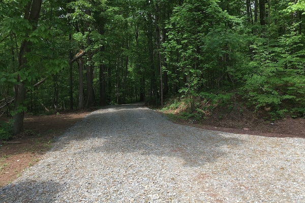 Driveway leading up to the cottage 